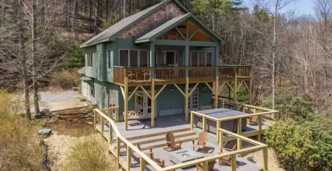 Multi-level wood deck Lenoir NC by Deck Unique